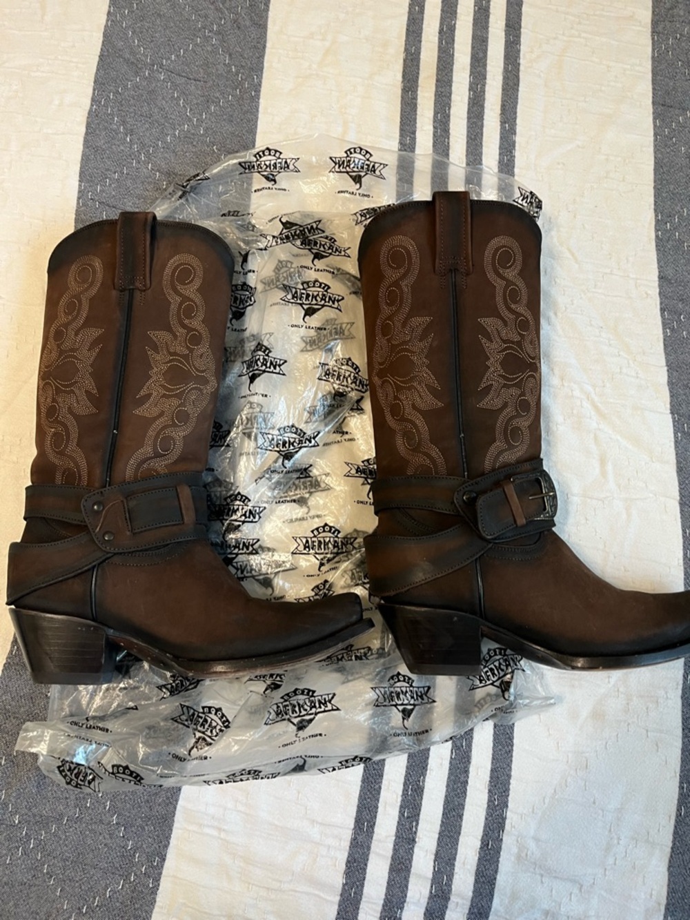 Dark Brown Western Harness cowgirl Boots size 5.5